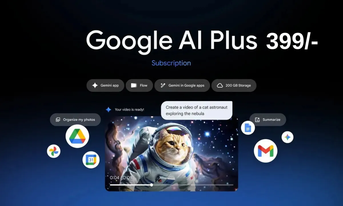 Google Gemini AI Plus Launch – Rs 400 Subscription Plan