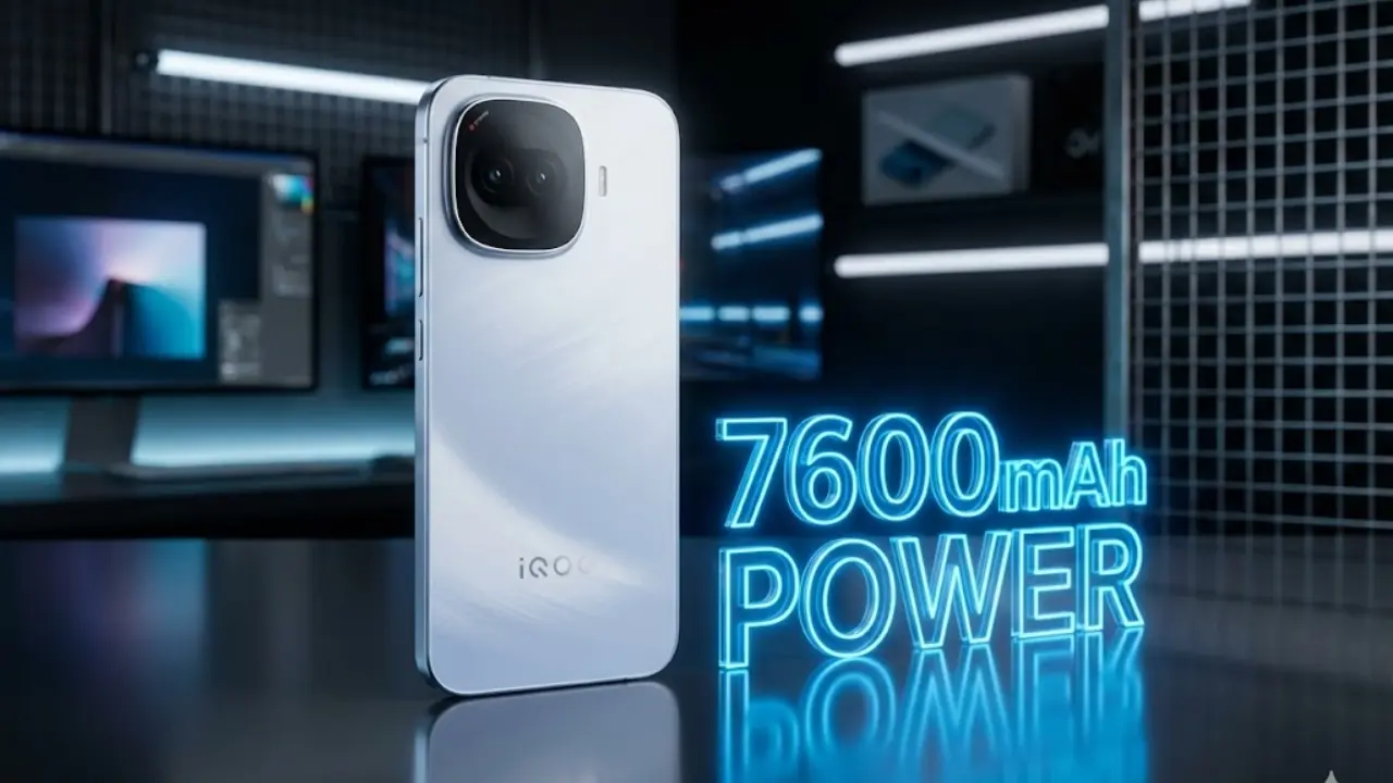 "iQOO 15R gaming smartphone featuring 7600mAh battery and 200MP camera design"