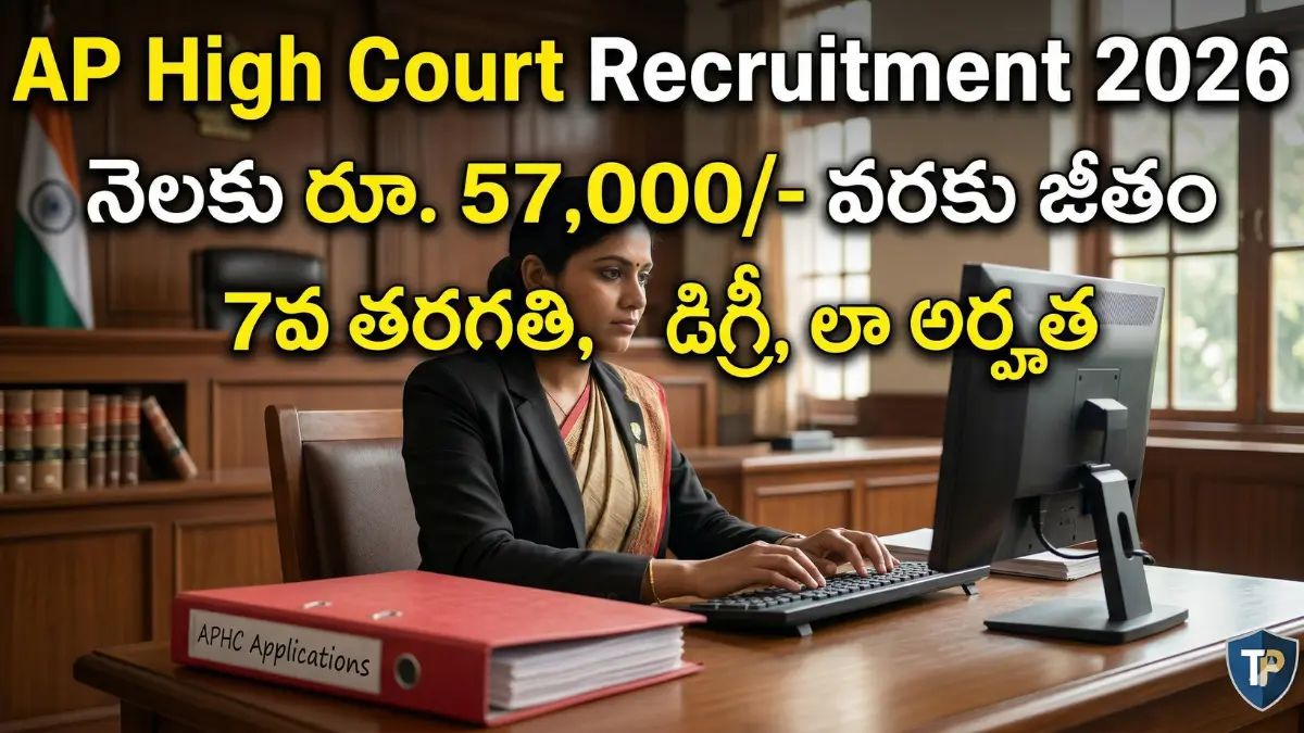 AP High Court Recruitment 2026 Telugu Notification by Taja Points Sudheer Sayana