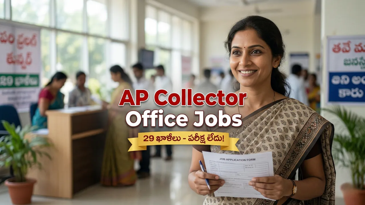 AP Collector Office Jobs Notification 2026 Telugu Information by Taja Points