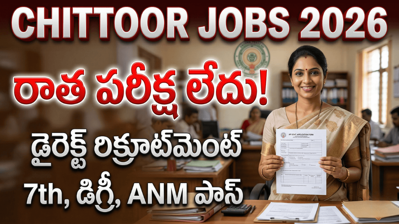Chittoor PWD Recruitment 2026 Telugu Notification by Taja Points Sudheer Sayana