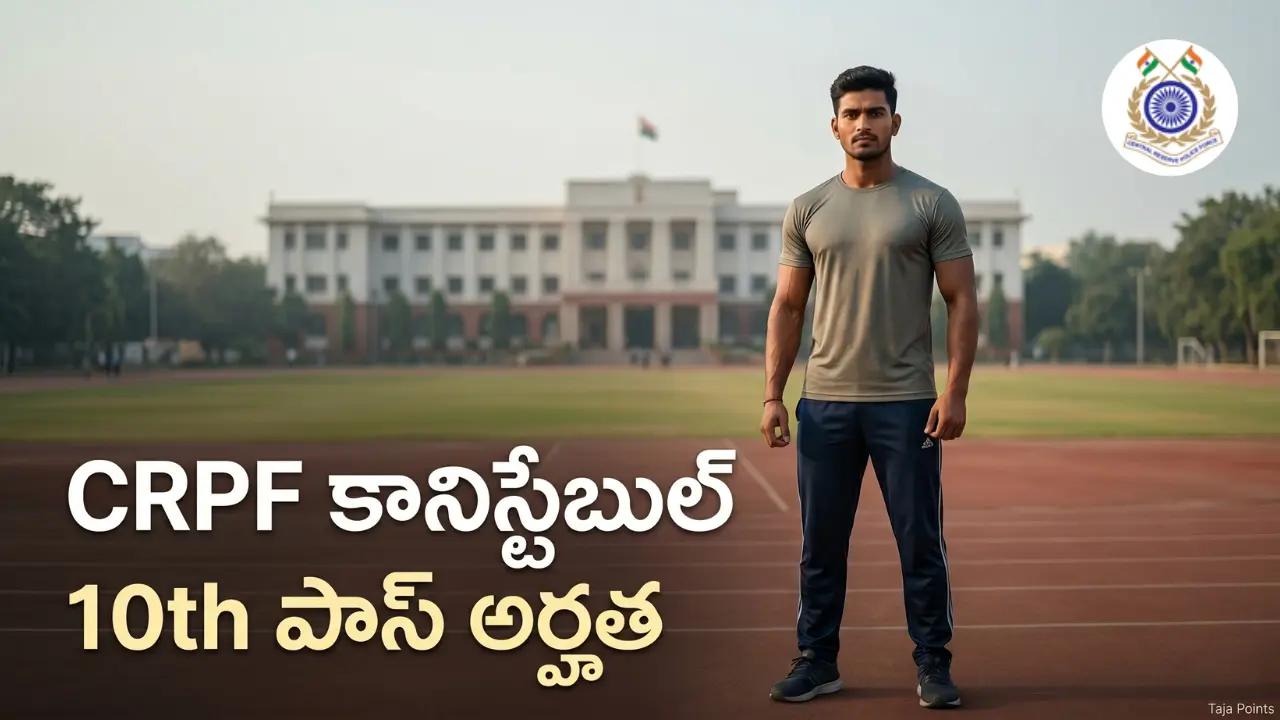 CRPF Constable Recruitment 2026 telugu notification details for AP and TS candidates
