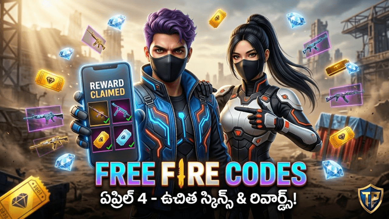 Free Fire active redeem codes for April 4 2026 to get free skins and rewards by Taja Points