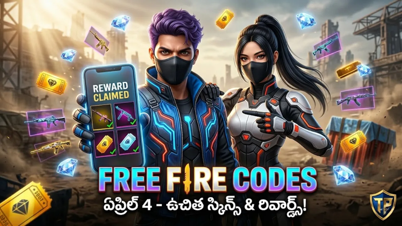 Free Fire active redeem codes for April 4 2026 to get free skins and rewards by Taja Points
