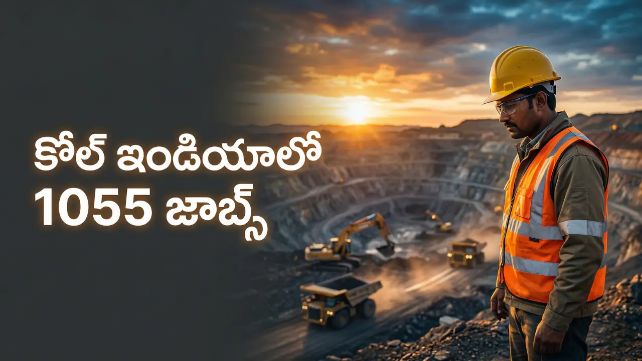 SECL Recruitment 2026 notification for 1055 Mining Sirdar and Assistant Foreman govt jobs in Telugu