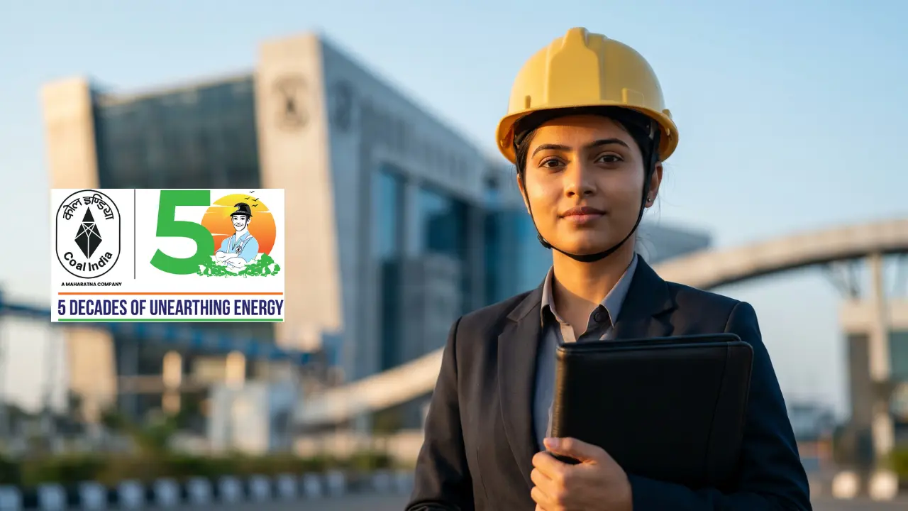 A professional photograph of a job aspirant representing Coal India Limited MT recruitment 2026 telugu notification.