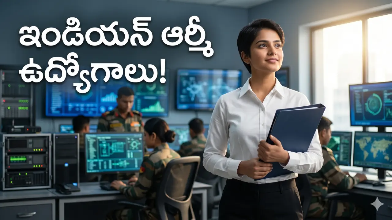 A professional photograph of a job aspirant representing Indian Army CSBO recruitment 2026 telugu notification.