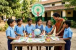 nformative feature image with telugu text about 2026-27 school academic calendar and 87 days holidays list. Taja Points update.