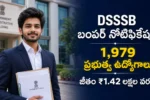 DSSSB recruitment 2026 notification advertisement 03/2026 for 1979 teacher, IT assistant, and technical jobs in Delhi. Details in Telugu.